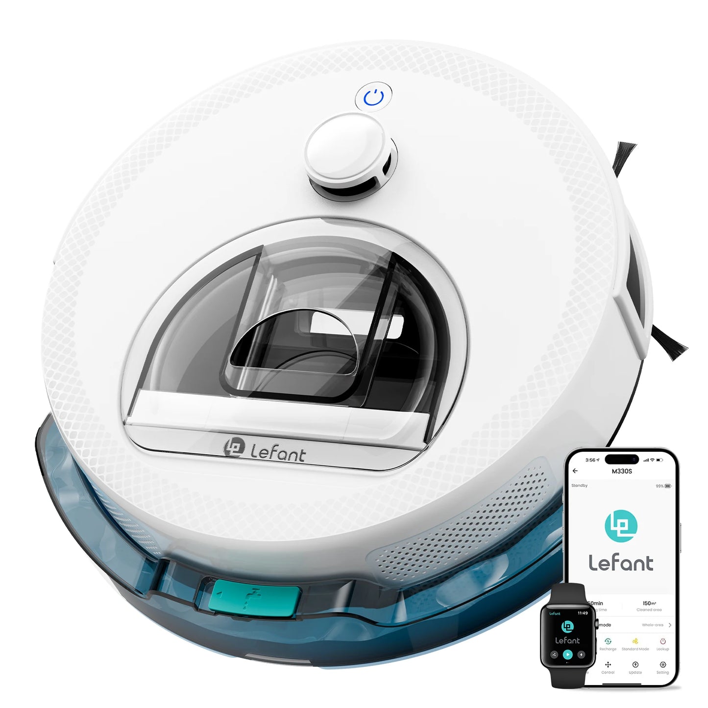 Lefant M330S Robot Vacuum And Mop With LiDAR Navigation 6000Pa Suction