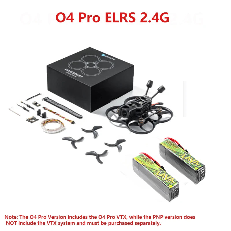 BETAFPV Pavo20 Pro II Brushless Whoop Quadcopter O4 Pro Version 2.2" Cinewhoop FPV Drone with O4 Pro Camera