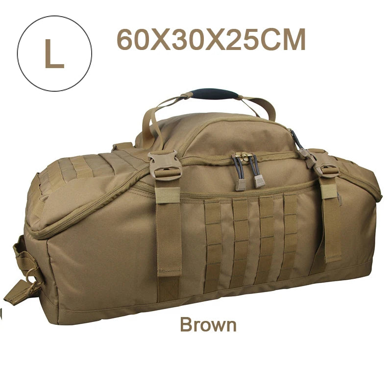 LQARMY Outdoor Mountaineering Bag Molle Tactical Backpack Hiking Camping Travel