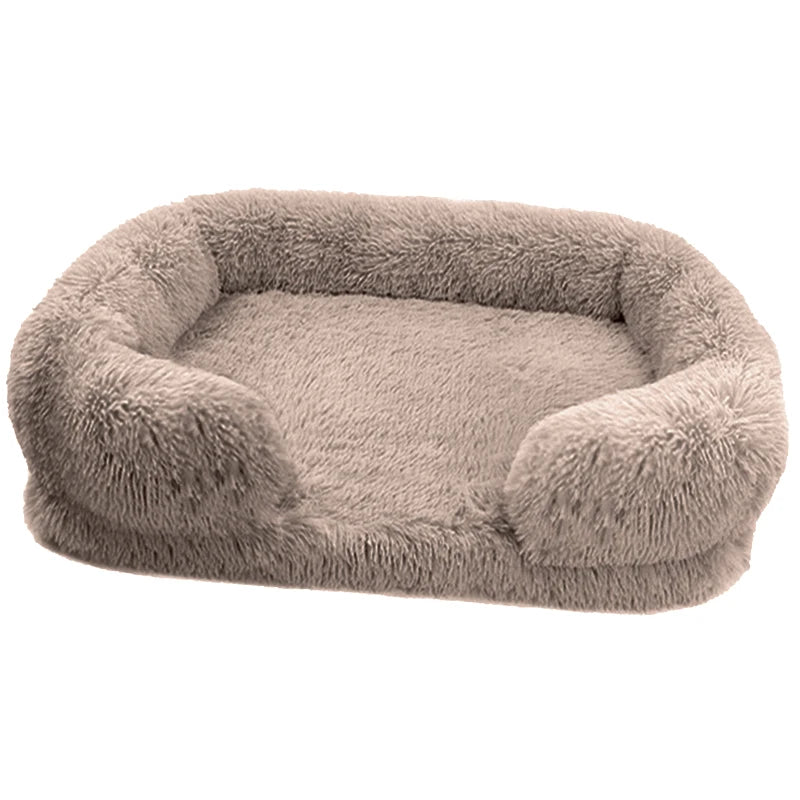 Orthopedic Dog Bed For Large Dogs With Egg Crate Foam And Washable Plush Cover
