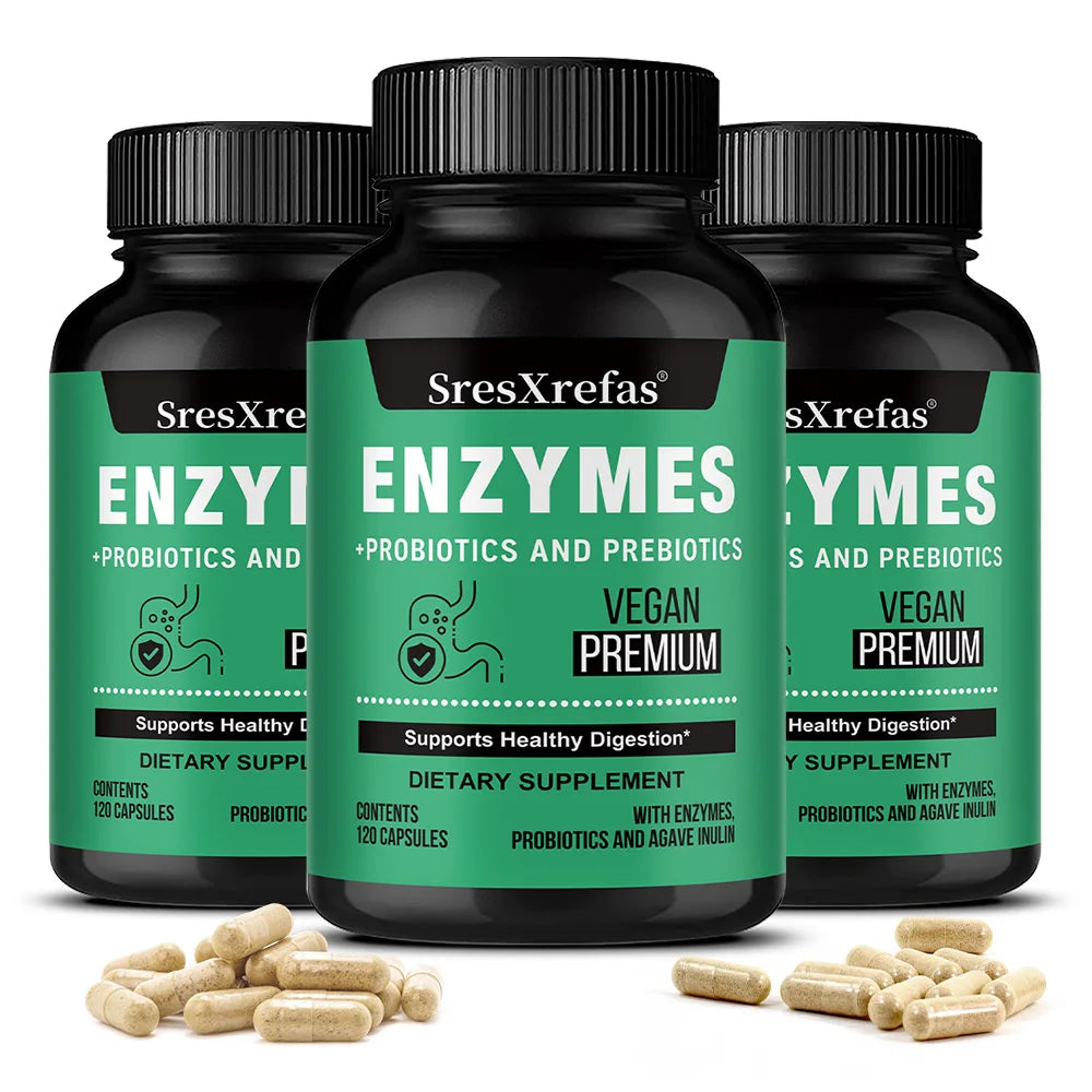 Digestive Enzymes for Bloating & Digestion-with Organic Prebiotics & Probiotics for Gut & Digestive Health, Non-GMO, Gluten Free