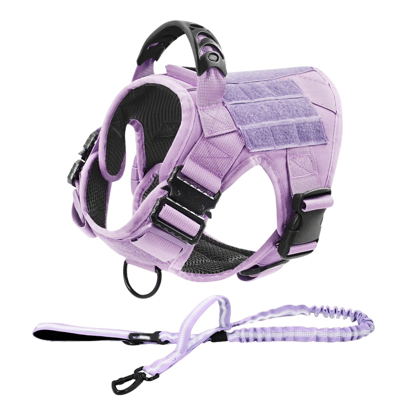 Camouflage Dog Harness Tactical Adjustable Leash For Large German Shepherds