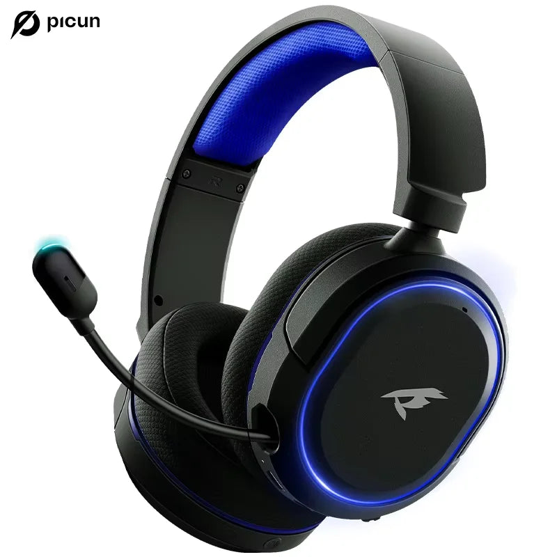 Picun G2 Wireless Gaming Headset 2.4GHz Bluetooth 7.1 Surround ENC Mic