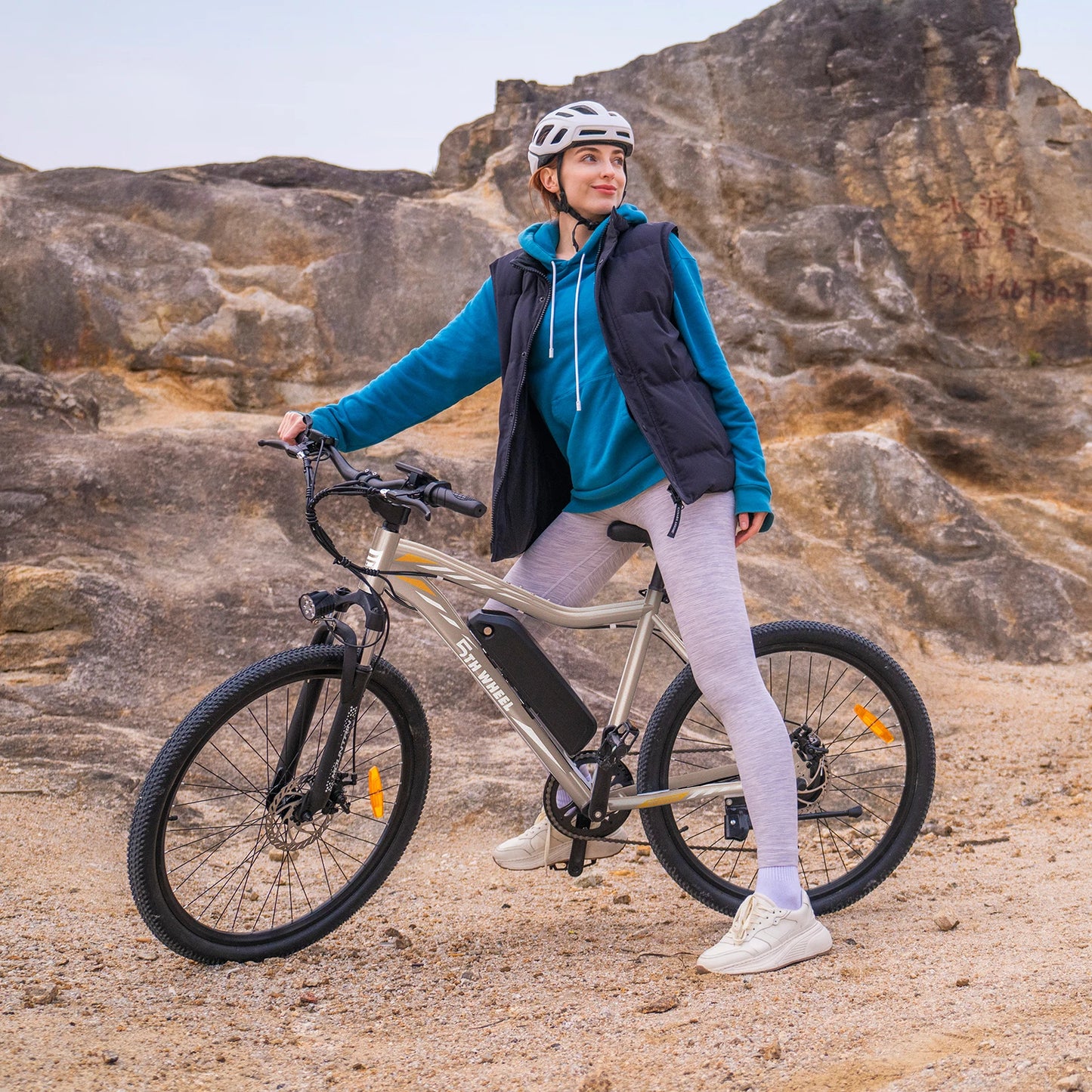 5th Wheel AB17 Electric Bike With 700W Peak Motor Suspension