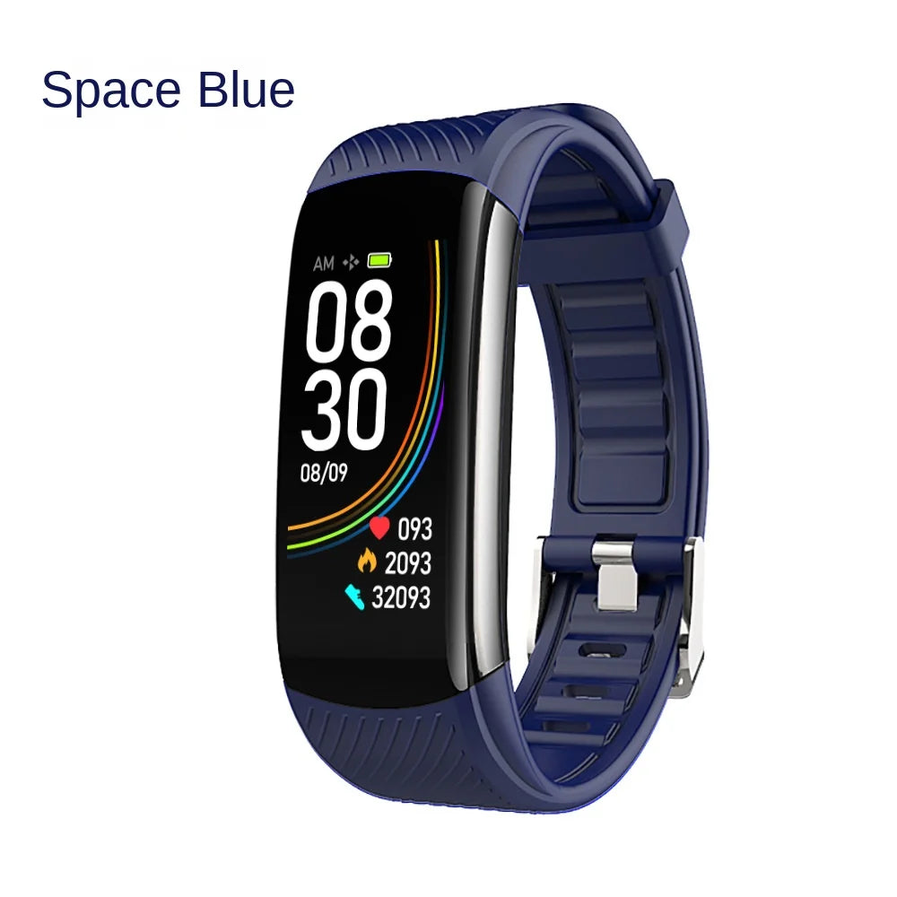 Measuring Body Temperature Blood Pressure Heart Rate Blood Oxygen Sleep Exercise Step Count Health Monitoring Smart Wristband