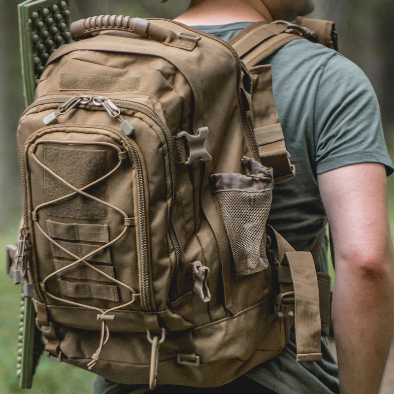 LQARMY Tactical Backpack Outdoor Hiking Rucksack Military Grade