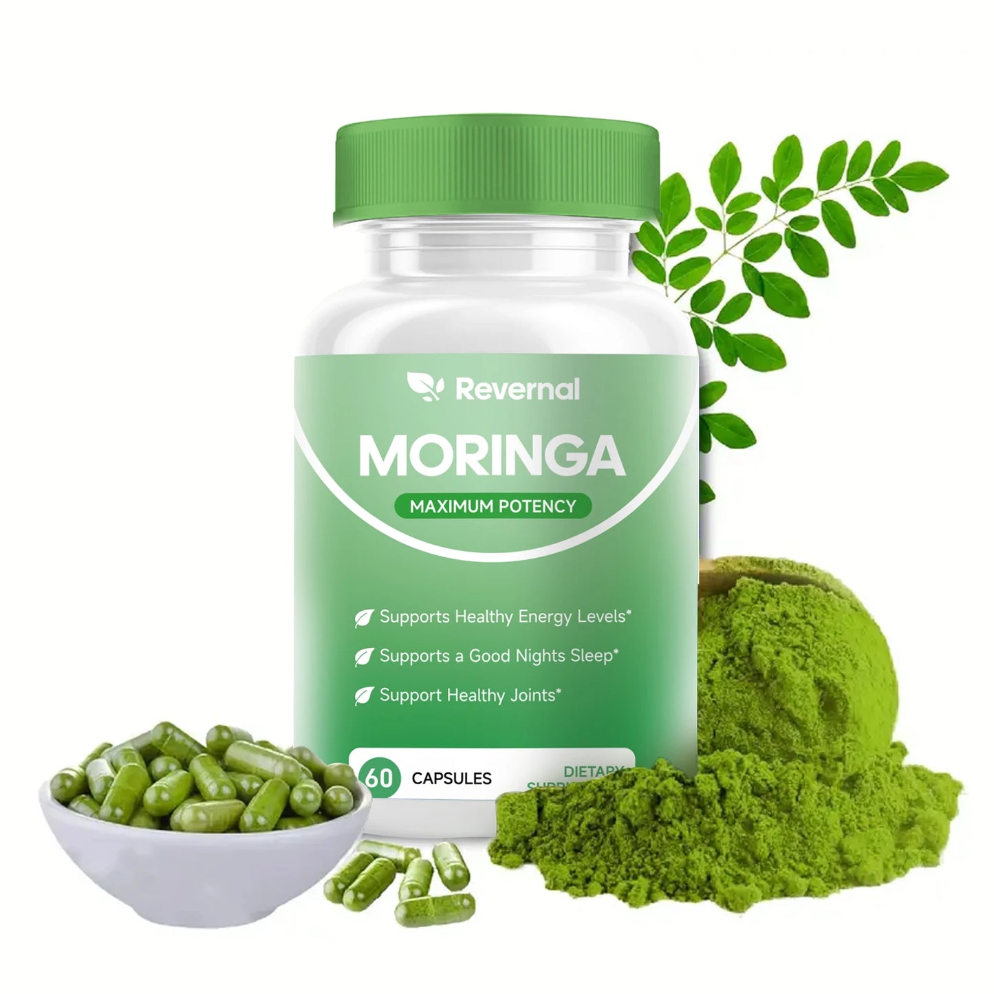 Quit Mood Moringa Powder Capsules 800mg Nutrient Rich Antioxidant
