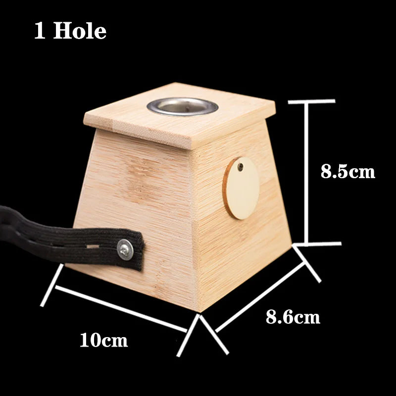 Moxibustion Box Nature Bamboo Burner Warm Acupuntura Massage Wellness Moxa Stick Body Acupoint Massager Relieve Pain Body Care