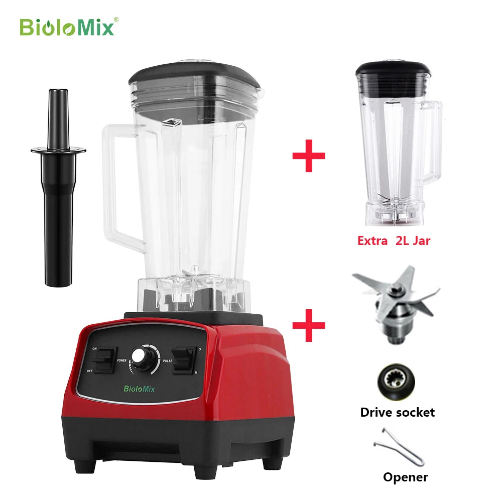 Biolomix BPA Free 2200W Heavy Duty Blender Mixer Juicer Food Processor