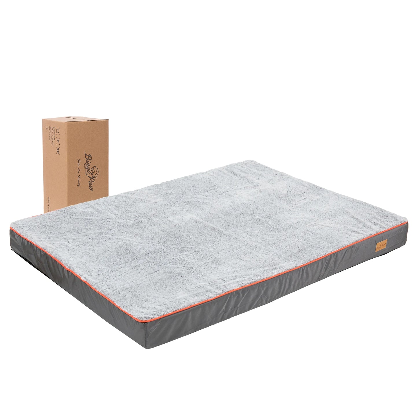 BINGOPAW Orthopedic Memory Foam Dog Bed Waterproof Non-Skid Bottom