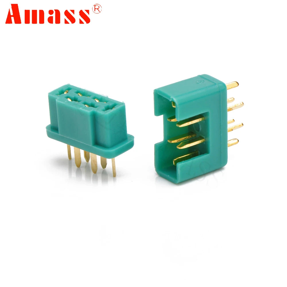 5pair/lot Amass MPX Male Female 6-pin Plug Connector Gold Plating For RC Model Part Airplane Plane Drone Toys DIY Parts
