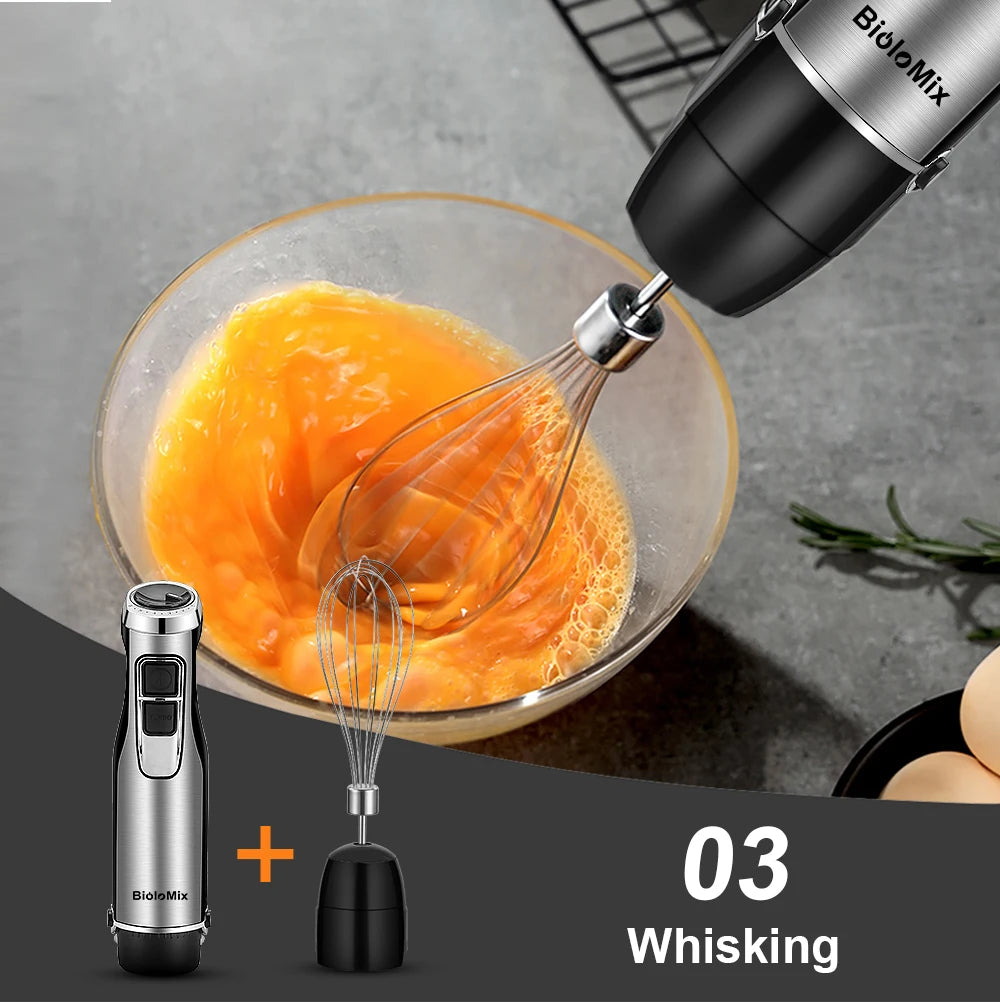 Biolomix 1200W Immersion Hand Blender 4 In 1 With Chopper