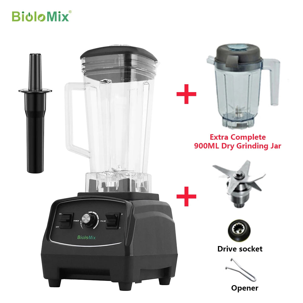 Biolomix BPA Free 2200W Heavy Duty Blender Mixer Juicer Food Processor