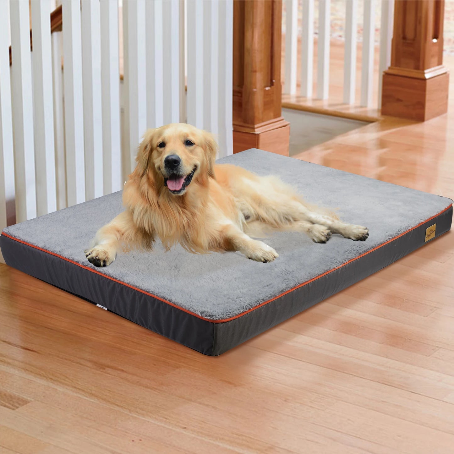 BINGOPAW Orthopedic Memory Foam Dog Bed Waterproof Non-Skid Bottom