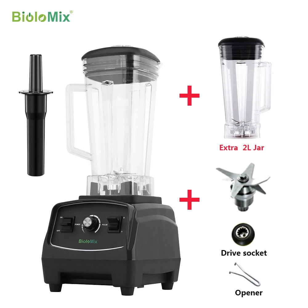 Biolomix BPA Free 2200W Heavy Duty Blender Mixer Juicer Food Processor