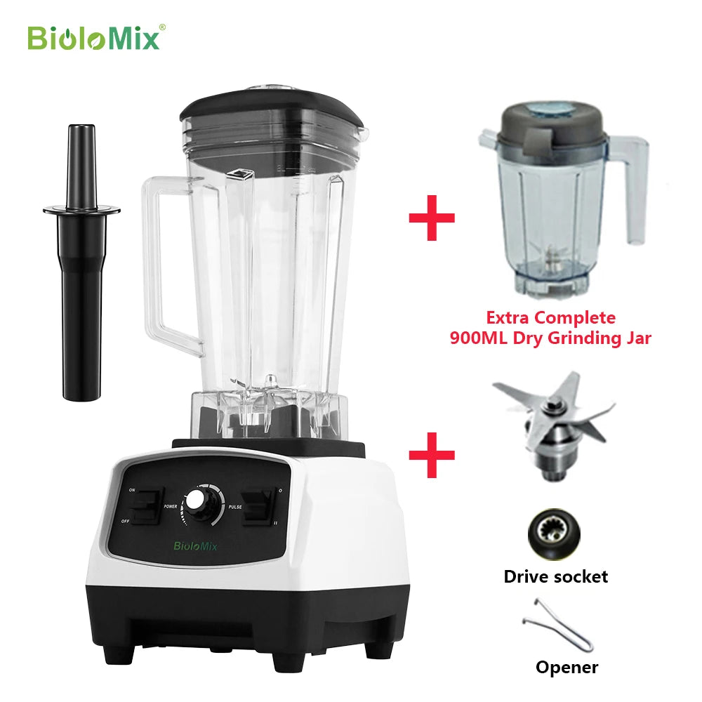 Biolomix BPA Free 2200W Heavy Duty Blender Mixer Juicer Food Processor