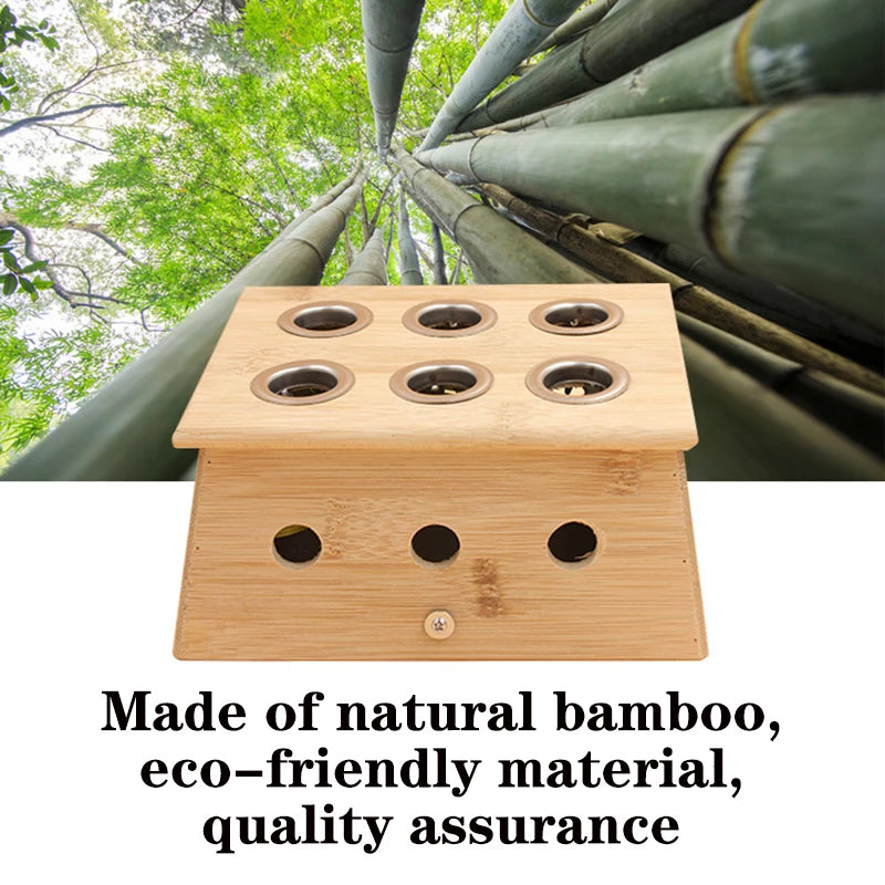 Moxibustion Box Nature Bamboo Burner Warm Acupuntura Massage Wellness Moxa Stick Body Acupoint Massager Relieve Pain Body Care