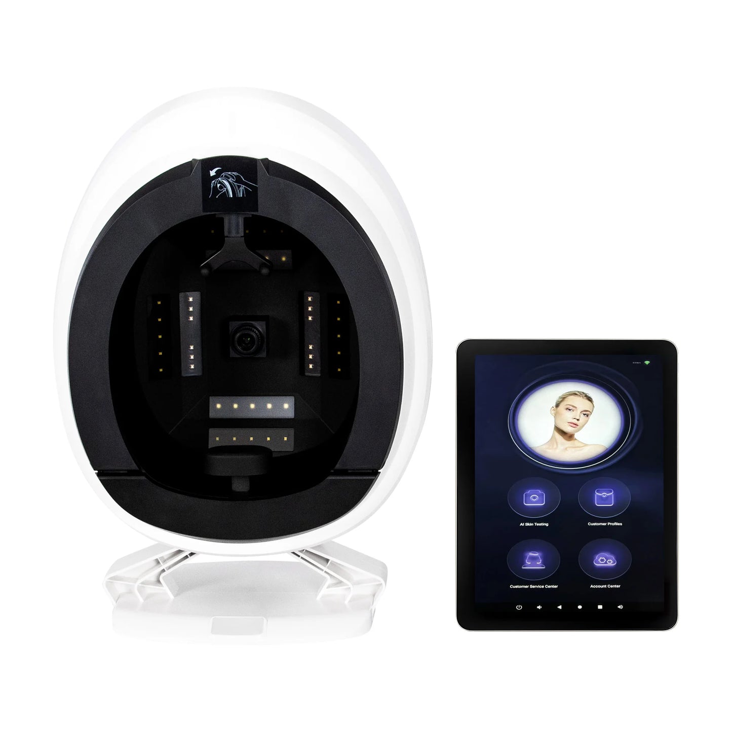 MYOSLIM 3D Facial Skin Analyzer Machine 8 Light Spectrum Scanner