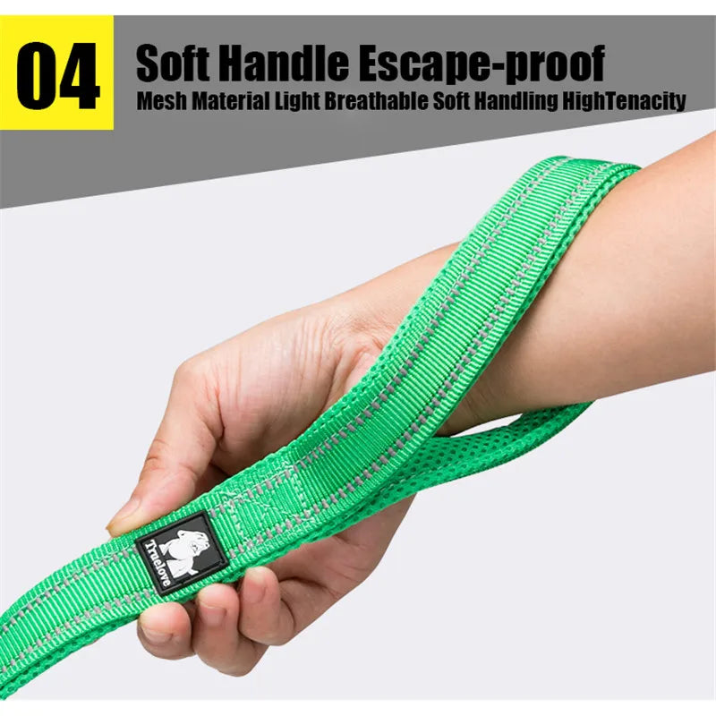 TRUELOVE Soft Pet Leash Reflective Nylon Mesh Padded for Dogs