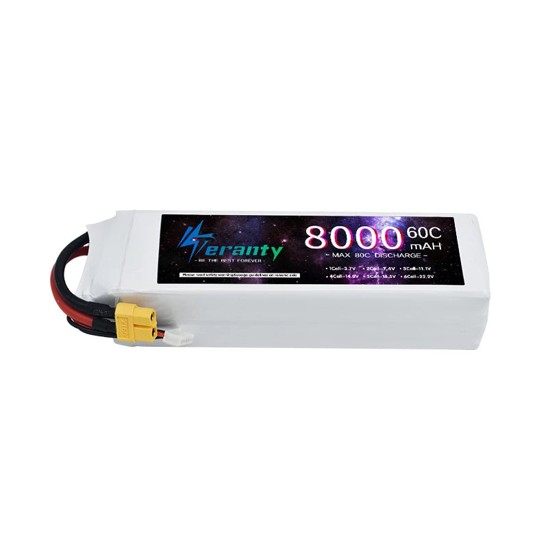 TERANTY 4S 14.8V Lipo Battery 1500/2200/2700/3000/3500/4600/5600/6500/7200/8000/8500/9800mAh For RC Car FPV Drone Desert Truck