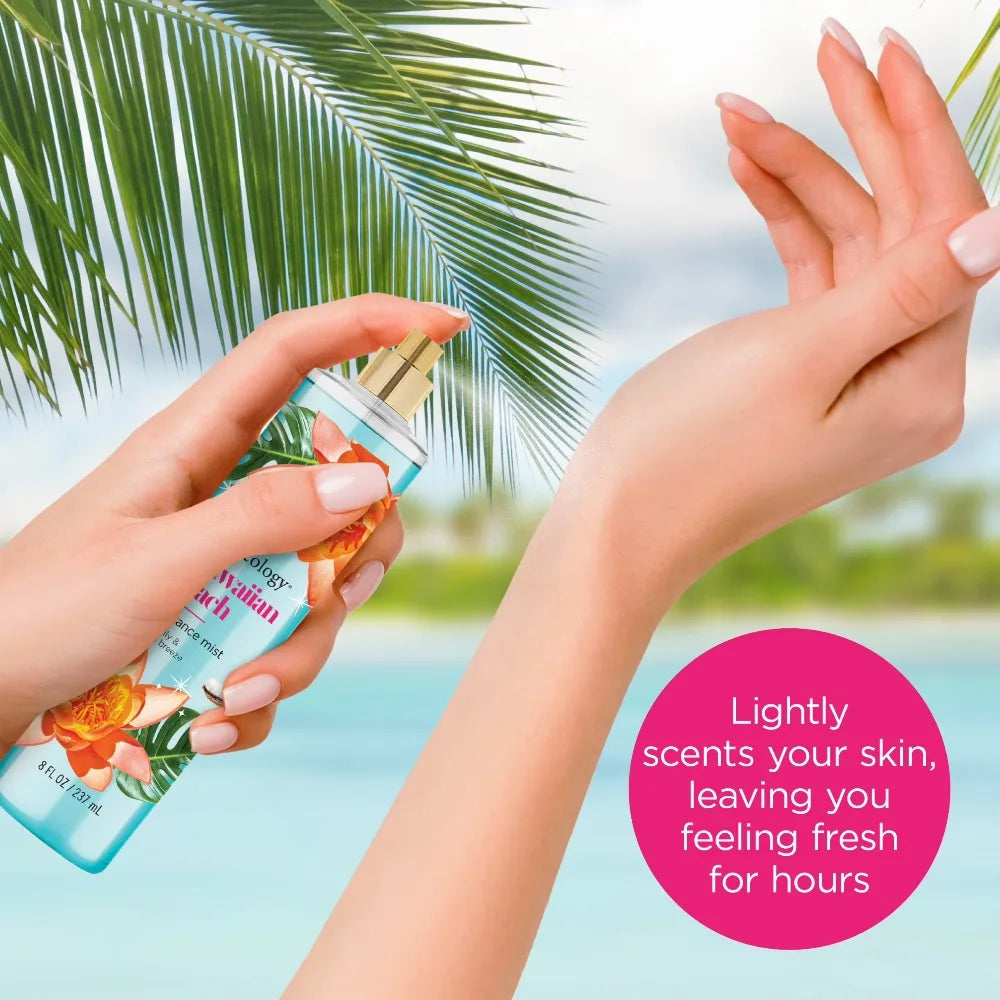 Hawaiian Beach Fragrance Body Mist Refreshing Scent For Women