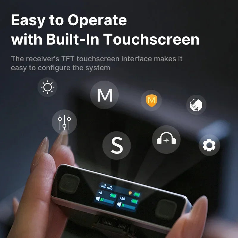 Ulanzi U Mic AM18 2.4G Wireless Stereo Microphone For DSLR IOS Android PC