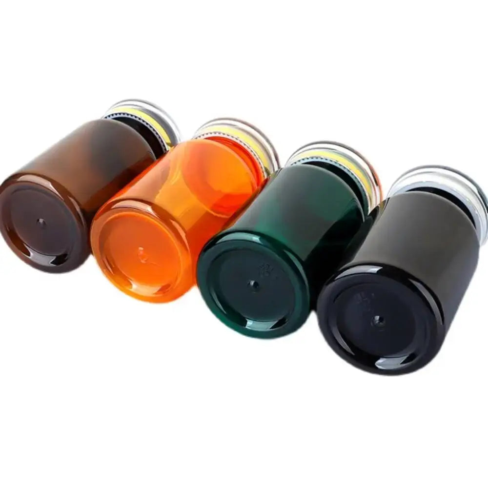 120ml Health Light Proof Empty Medicine Capsule Paket Plastic Jars Tiny Bottles Spice Storage Mini Container  10PCS