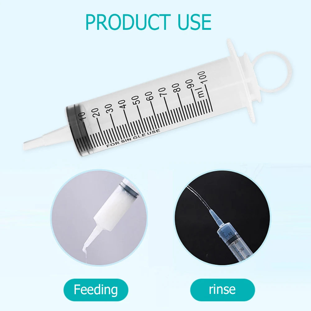 Alloet Plastic Syringe Pump Measuring Syringe For Pet Feeding