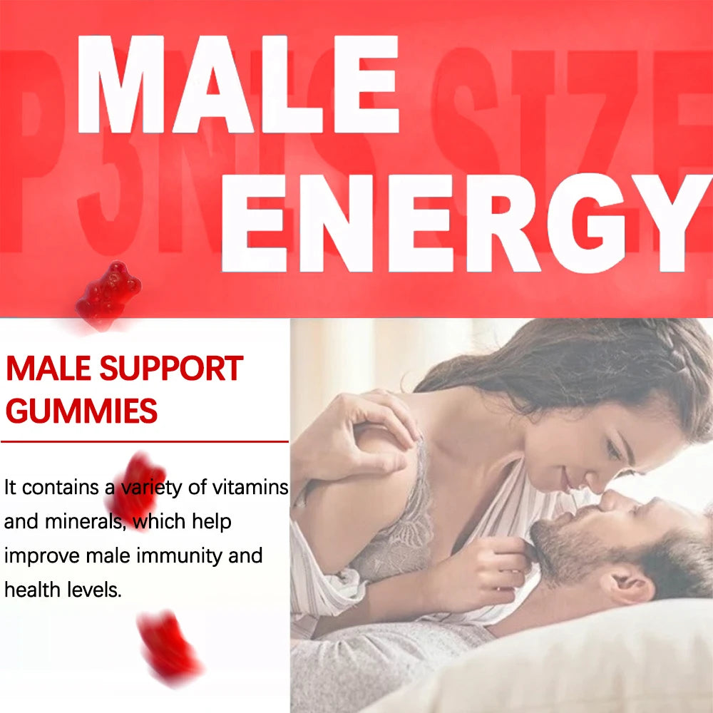 Vital Surge Male Supplement Gummies for Men 60 Count - Nutritional Support for Male Health