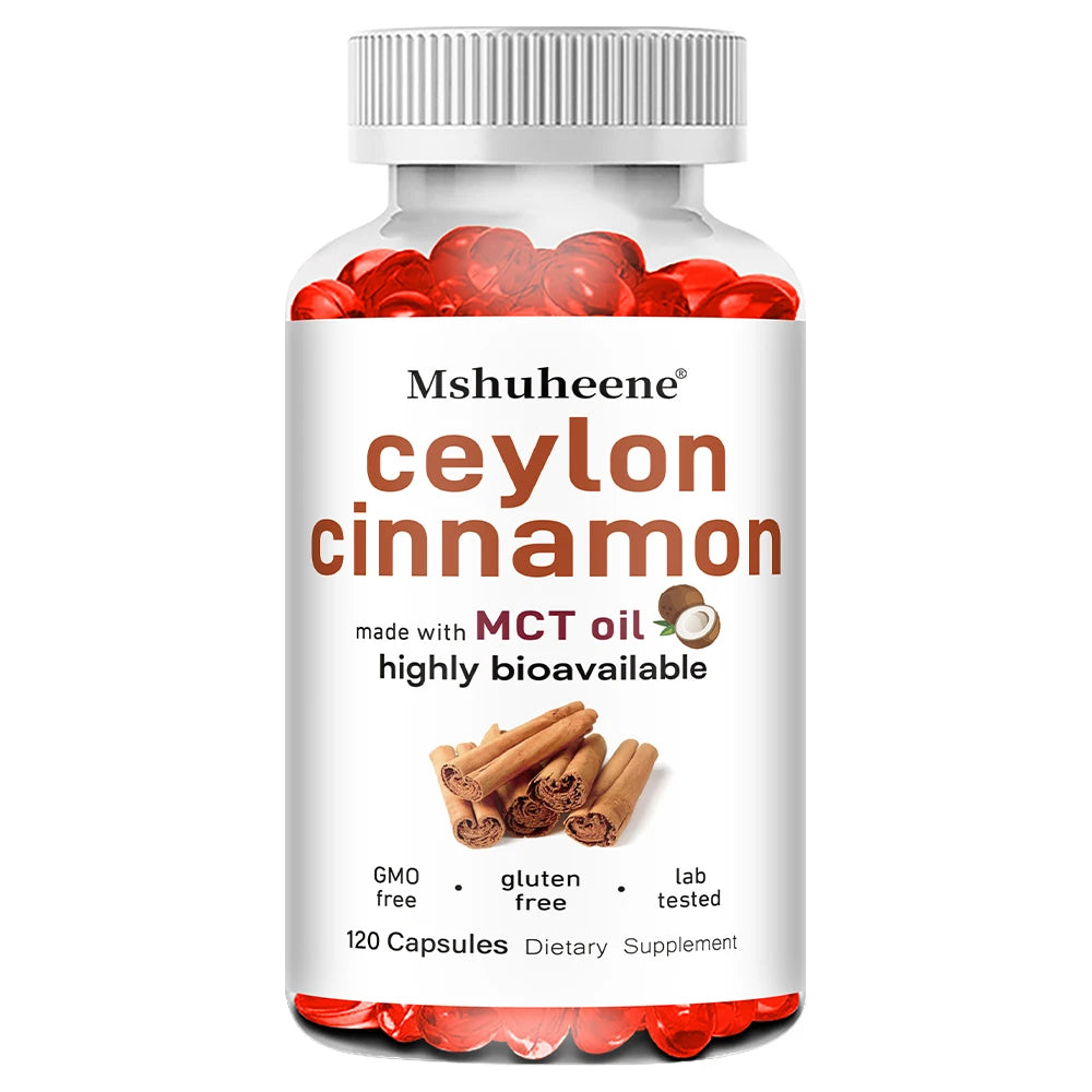 Organic Ceylon Cinnamon Capsules 600mg High Potency, Supports Antioxidant, Immune, Energy, Heart, Joint, Bone & Digestive Health