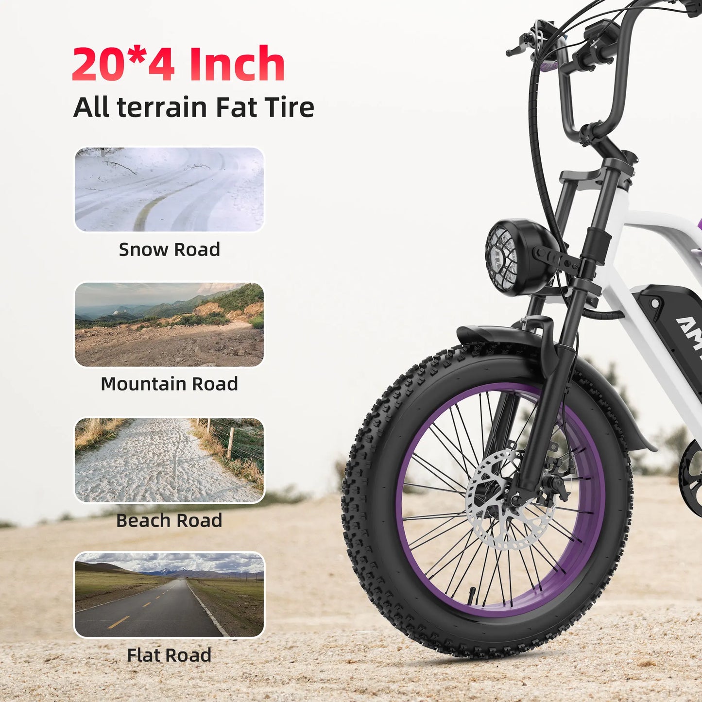 AMYET G60 1000W Electric Mountain Bike 48V 20Ah Ebike