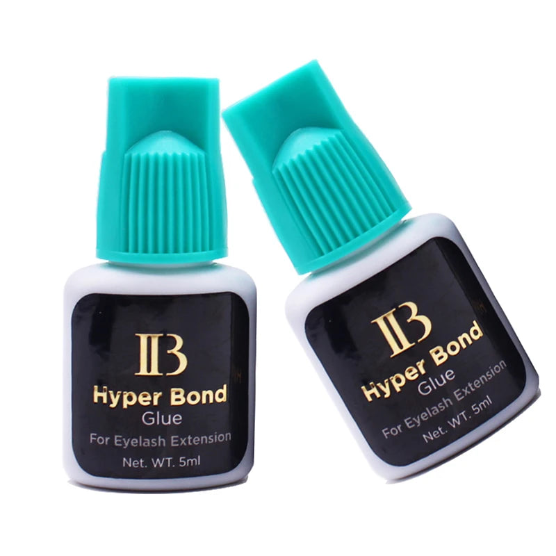5 Bottles IBeauty Hyper Bond Cyan Cap 5ml Supplies for Eyelash Extensions Glue Makeup Tools Korea Beauty Health Shop 0.5S Drying
