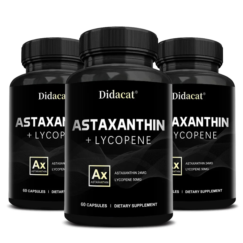 Astaxanthin Supplement for Men and Women | From Haematococcus Pluvialis Microalgae for Eye & Skin Health Support