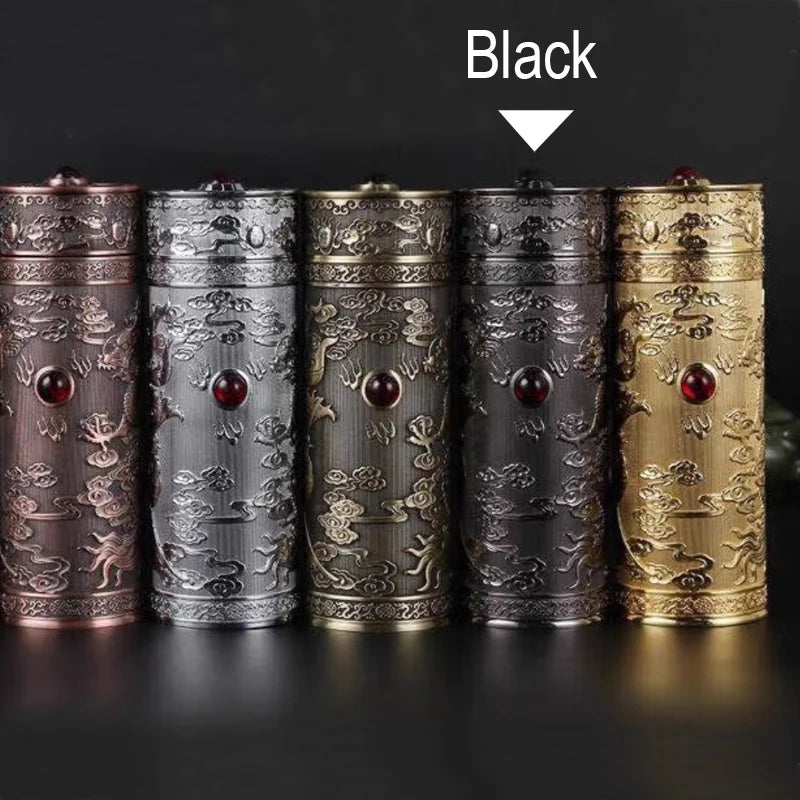350ML Thermos Cup,999 Silver Plated Inner Liner,Dragon And Phoenix Pattern,Health Care Antibacterial,Gift,High-end Water bottle