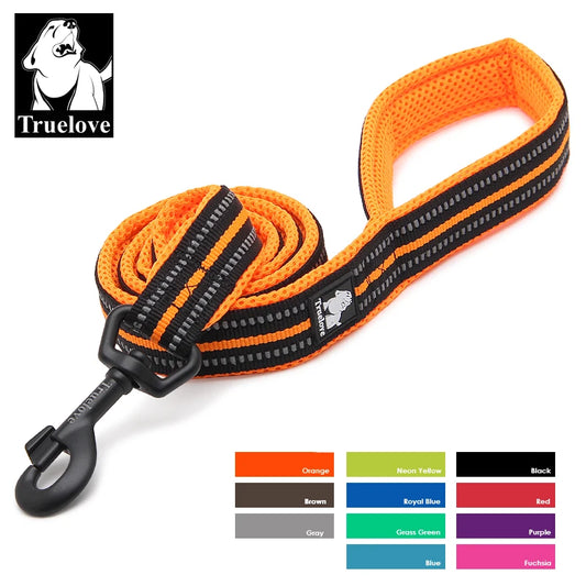 TRUELOVE Soft Pet Leash Reflective Nylon Mesh Padded for Dogs