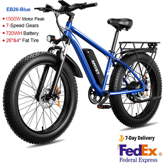 AMYET EB26 Electric Bike for Adults 1500W 720Wh EBike
