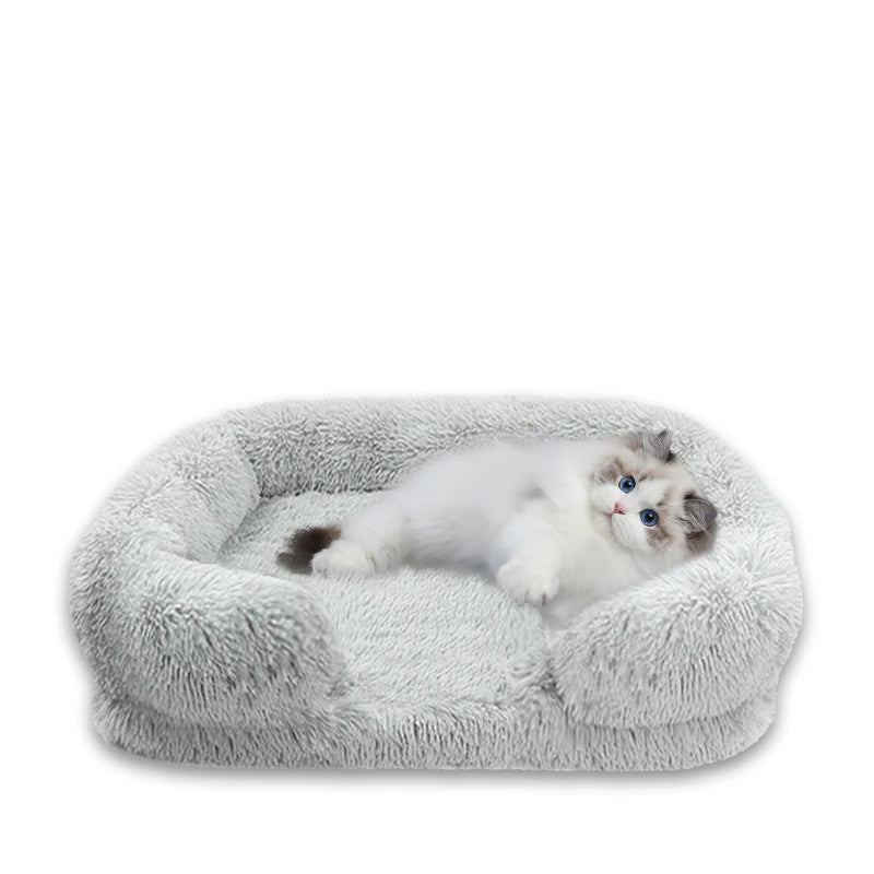 Orthopedic Dog Bed For Large Dogs With Egg Crate Foam And Washable Plush Cover