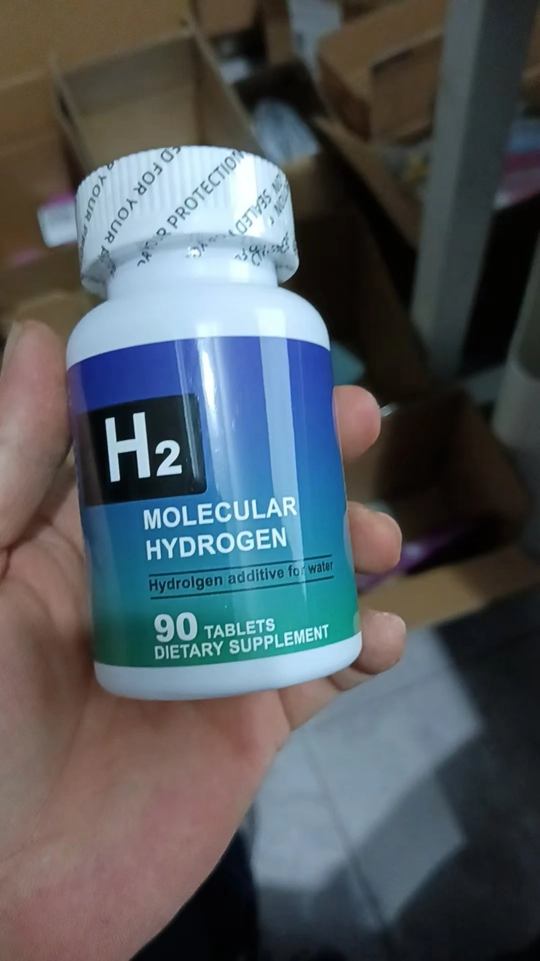 Molecular Hydrogen Tablets H2 Magnesium 80mg Antioxidant Energy Brain Health Unflavored Non GMO 90 Tablets Dietary Supplement