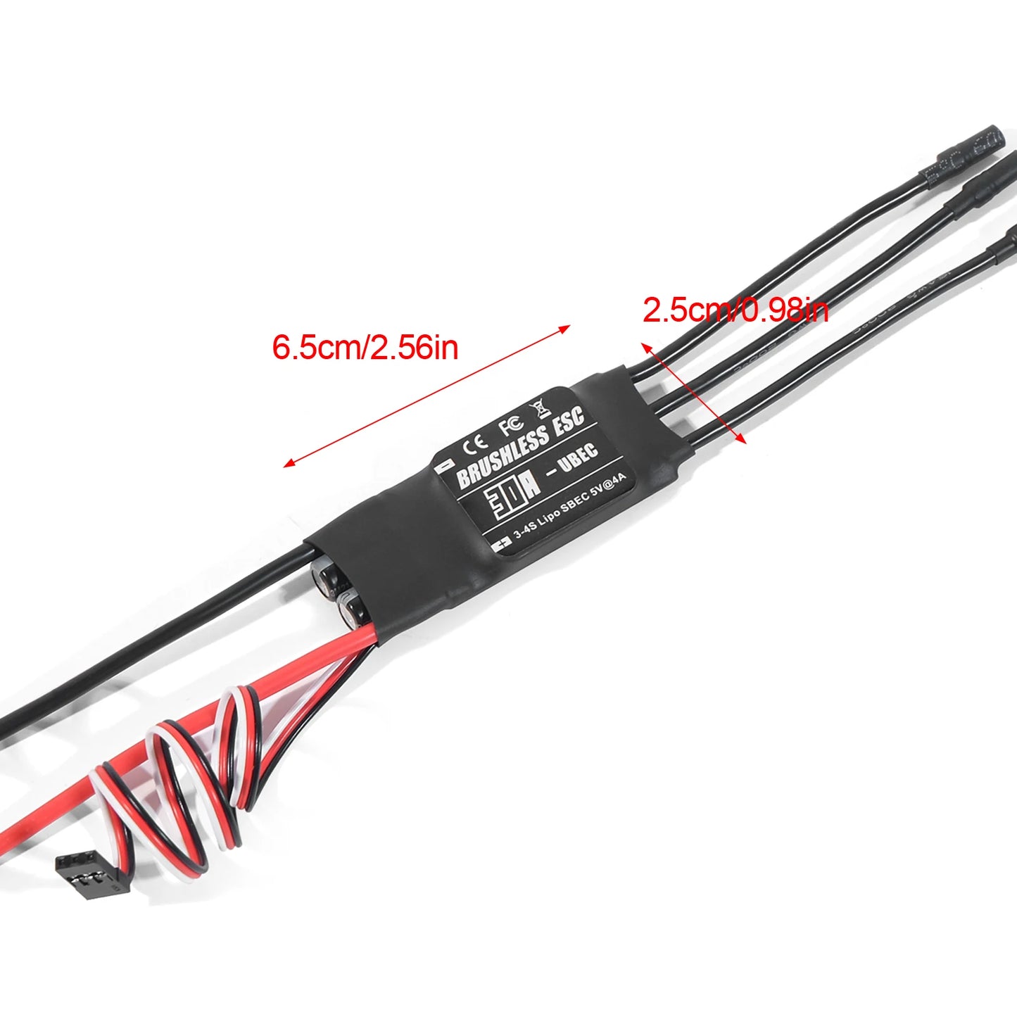Aneegfpv 20/30/40/50/60/80A 2-6S Brushless ESC 2-4A/5V BEC For Aircraft FixedWing Multi-axis Drone