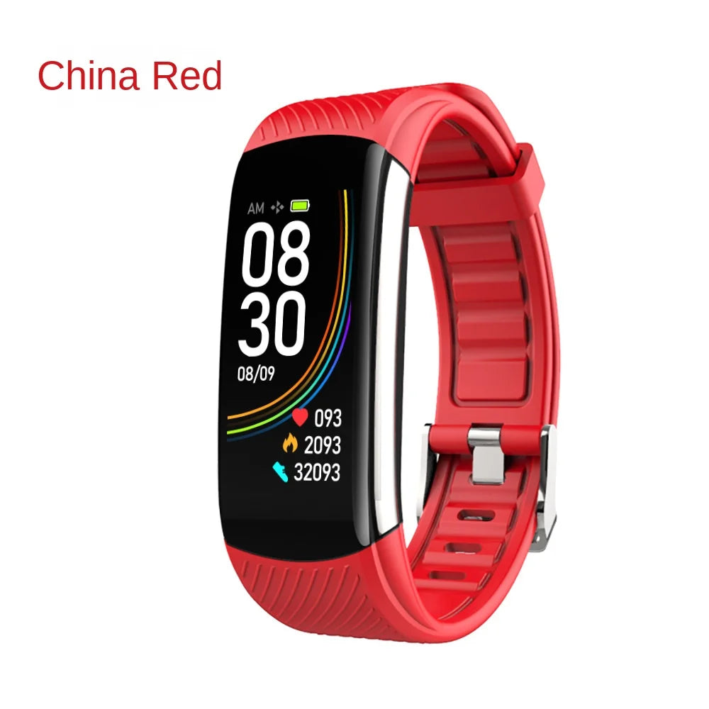 Measuring Body Temperature Blood Pressure Heart Rate Blood Oxygen Sleep Exercise Step Count Health Monitoring Smart Wristband