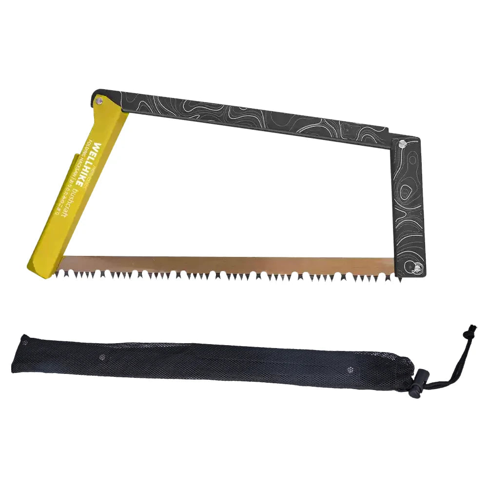 Folding Saw With Storage Bag Aluminum Alloy Camping Tool
