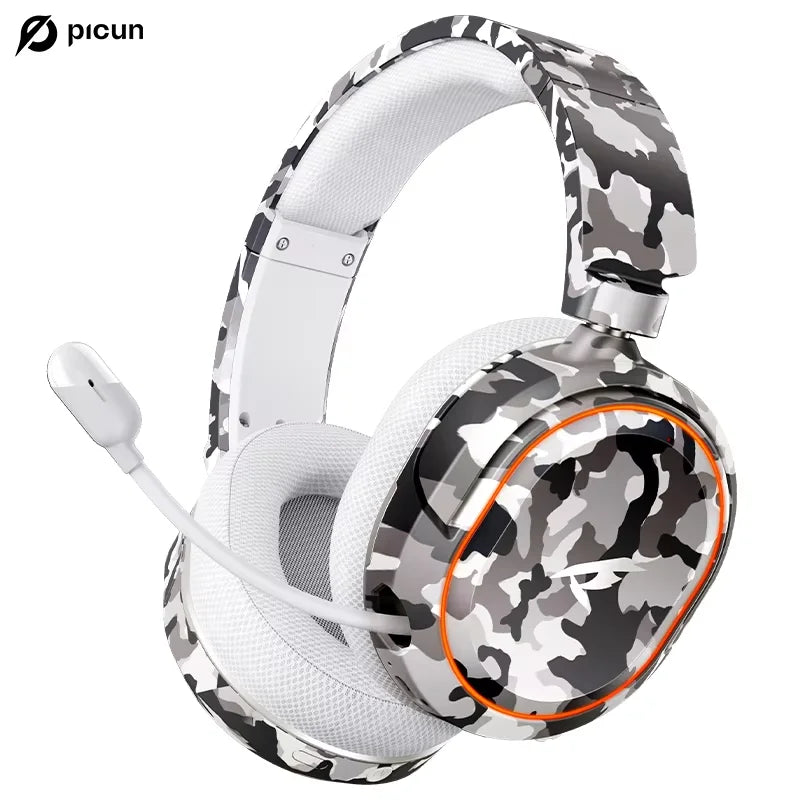 Picun G2 Wireless Gaming Headset 2.4GHz Bluetooth 7.1 Surround ENC Mic