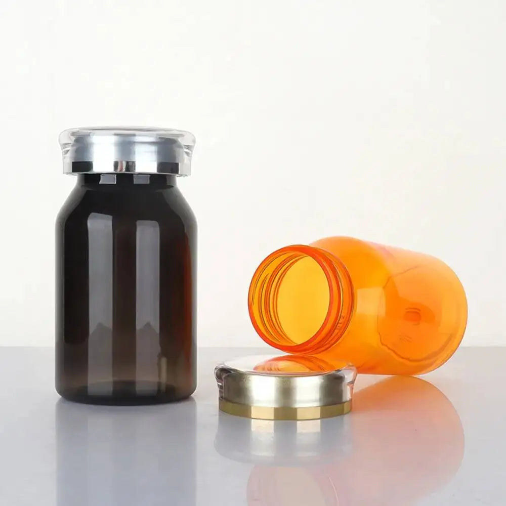 120ml Health Light Proof Empty Medicine Capsule Paket Plastic Jars Tiny Bottles Spice Storage Mini Container  10PCS