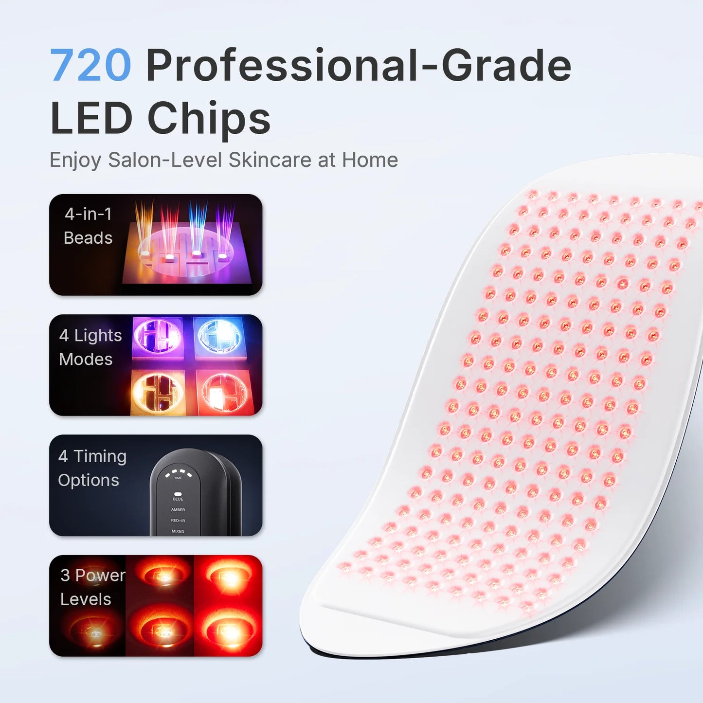 Hello Face L6 LED Light Mask 630nm NIR Therapy Device