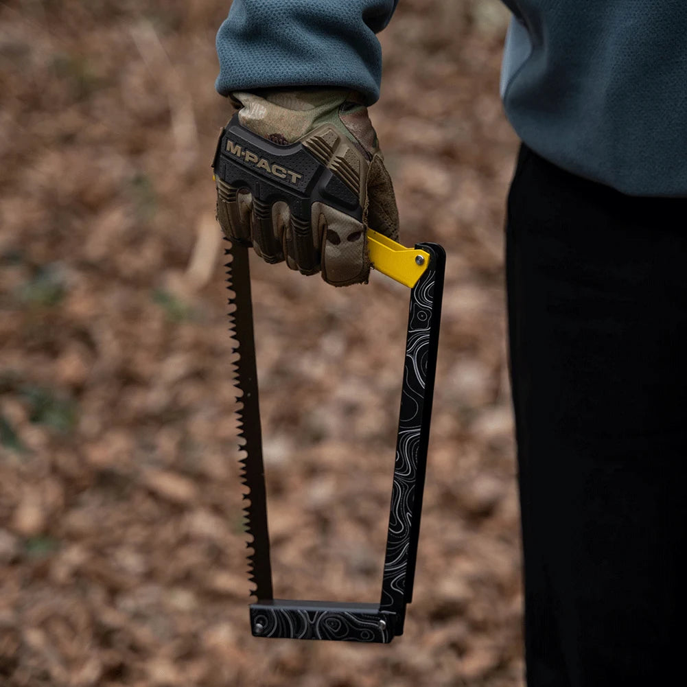 Folding Saw With Storage Bag Aluminum Alloy Camping Tool