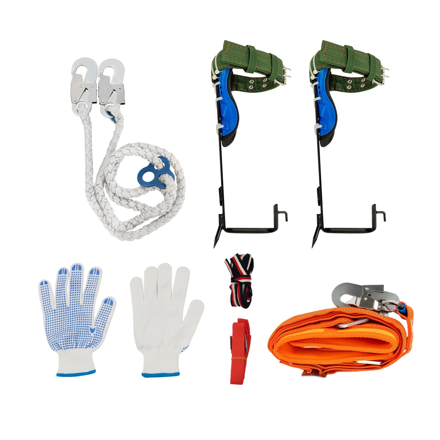 Tree Climbing Spikes Kit With Safety Belt 220Lb Arborist Gear