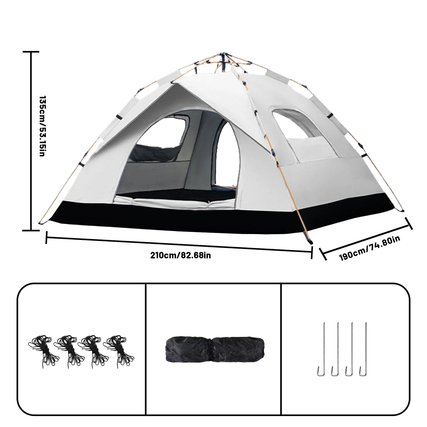 Pakicetus Instant Sun Rain Shelter For 3 To 4 People