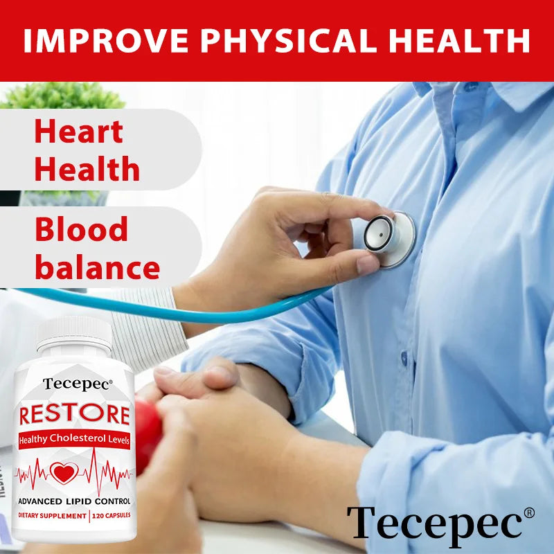 Cholesterol Support Capsules - Grape Seed Extract, Red Yeast Rice & Black pepper, Heart Health, Lipid Metabolism & Liver Care