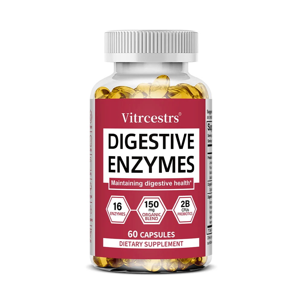 Digestive Enzyme Supplement Capsules – Promote Digestive Health, Support Gut Health, Suitable for Both Men and Women