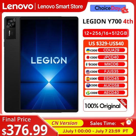 Lenovo Legion Y700 4th Gen Gaming Tablet Snapdragon 8 Elite 256GB Android